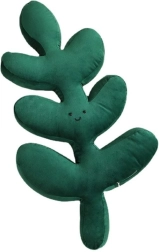 Dekoratívny plyšový vankúš v tvare listu – Typ 1