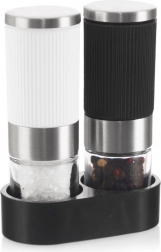 Ručné mlynčeky na soľ a korenie so stojanom, sada 2 ks