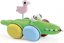 Ťahací krokodíl s plameniakom VILAC