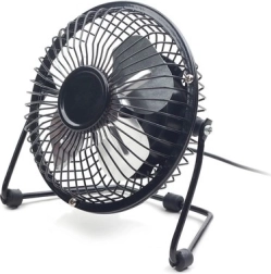 USB stolový ventilátor 4" čierny