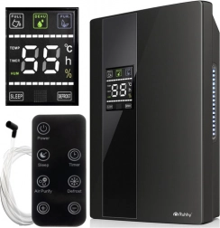Odvlhčovač a čistič vzduchu RUHHY 2v1 s UV, 2 l, 30 m², 90 W