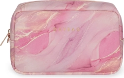 Kozmetická taška EMILY mramorová ružová (20 × 13 × 5 cm)