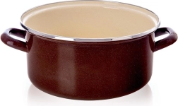 Smaltovaný hrniec Brown 24 cm, 4 l