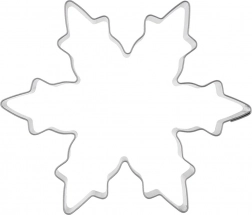 Kovové vykrajovadlo snehová vločka 10 cm