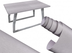 Samolepiace fólie imitujúce kartáčovaný kov, sivá 1,52x30m