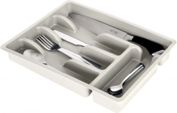 Vklad do zásuvky na príbory sivý 36 × 25,5 cm