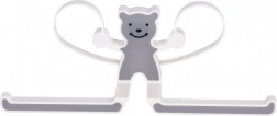 Multifunkčný vešiak s medvedíkom - sivý