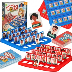 Háďacia rodinná hra Poznáš, kto to je? – dvojica tabuliek a kariet