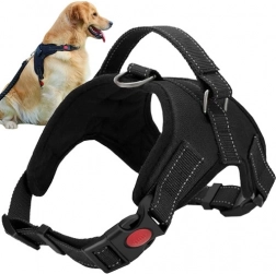 Bezuťahovacie psie postroje M, čierne