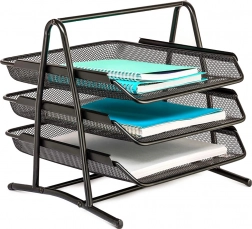 Kovový stolový organizér na dokumenty A4