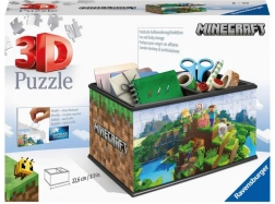 Ravensburger 3D puzzle MINECRAFT úložná truhlica (108 dielikov)