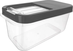 Úložný box na kapsuly, prášok a krmivo sivý 7,5 l