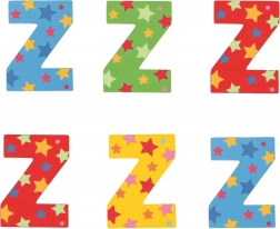 Veľké drevené písmenko s hviezdou