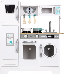 veľká biela drevená detská kuchynka ecotoys