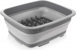 Skladacia silikónová odkvapkávačka na riad 37 × 31,5 × 14,5 cm