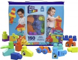Mega Blocks Por pořádne veľký vak kociek - modrý (150 dielov)