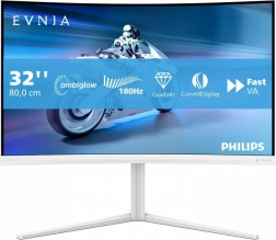 zakrivený herný monitor 31,5" Philips Evnia 180 Hz s Ambiglow