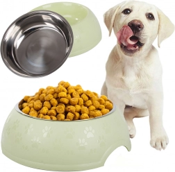 Veľká kovová miska na krmivo pre psy a mačky 1200 ml