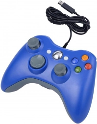 Ergonomický modrý ovládač pre PC a Xbox 360