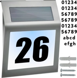 Solárne svietiace číslo domu