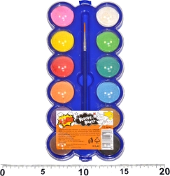 Vodové farby so štetcom 12 ks