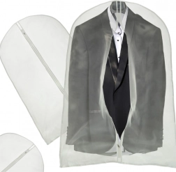 Ochranný obal na odevy 60 × 100 cm so zipsom – Priehľadný 60×120