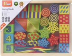 VIGA drevená navliekacia sada pre deti