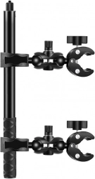 Motocyklový/držiak na bicykel PULUZ s dvoma svorkami a selfie tyčou 150 cm