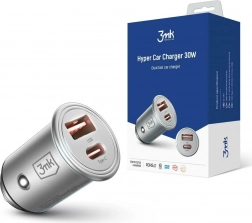 autonabíjačka 30 W s USB‑C a USB‑A s podporou PD a QC