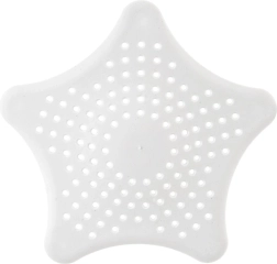 Sito do drezu s prísavkami 16 cm – hviezdica, biele