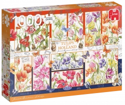 Puzzle Holandské tulipány 1000 dielikov JUMBO