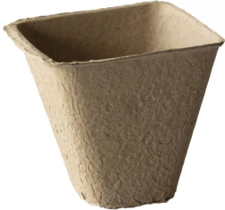 Jednorazové papierové kvetináče 8 × 8 × 8 cm (18 ks)