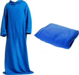 Fleecová deka s rukávmi XXL modrá