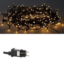 Svetelná reťaz LED s 1000 diódami, teplá biela so studeným flash efektom, 50 m