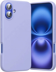 Silikónové puzdro Vention pre iPhone 16 Plus s MagSafe (fialové)