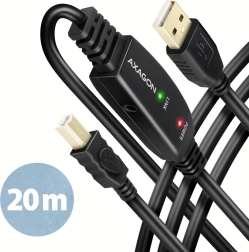 USB 2.0 aktívny kábel AXAGON 20m