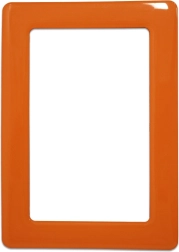 Magnetický samolepiaci rámček 12.3x8.1cm - oranžový