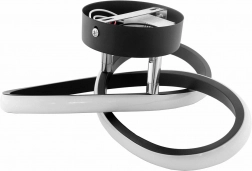 Moderná LED stropná lampa čierna