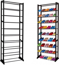 Kovový stojan na topánky pre 30 párov