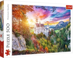Puzzle 500 dielikov – výhľad na hrad Neuschwanstein, Nemecko TREFL