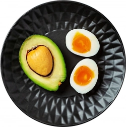 Keramický dezertný tanier čierny 20 cm SOHO