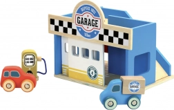 Vilac malá drevená garáž Vilacity s autíčkami