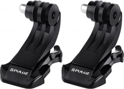 Dvojitý J‑hook držiak PULUZ pre akčné kamery (DJI, GoPro, Insta360)