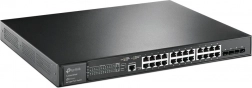 tp-link jetstream sg3428xmp spravovateľný gigabitový poe+ switch 24× rj45 a 4× sfp+ 10g