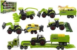 Poľnohospodárske stroje so zvieratkami - sada farma