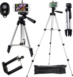 Statív na telefón s Bluetooth diaľkovým ovládaním 4 v 1