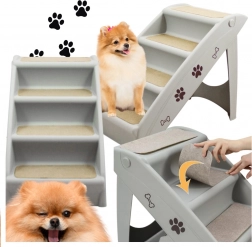 Skladacie protišmykové schodíky pre psy a mačky 100 kg