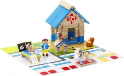 Jeujura Drevená stavebnica Veterinárna klinika