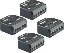 Sada 4 ovládačov shelly 2pm gen4 pre žalúzie a spotrebiče zigbee/matter
