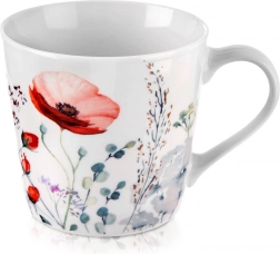 Porcelánový hrnček s motívom makov 430 ml